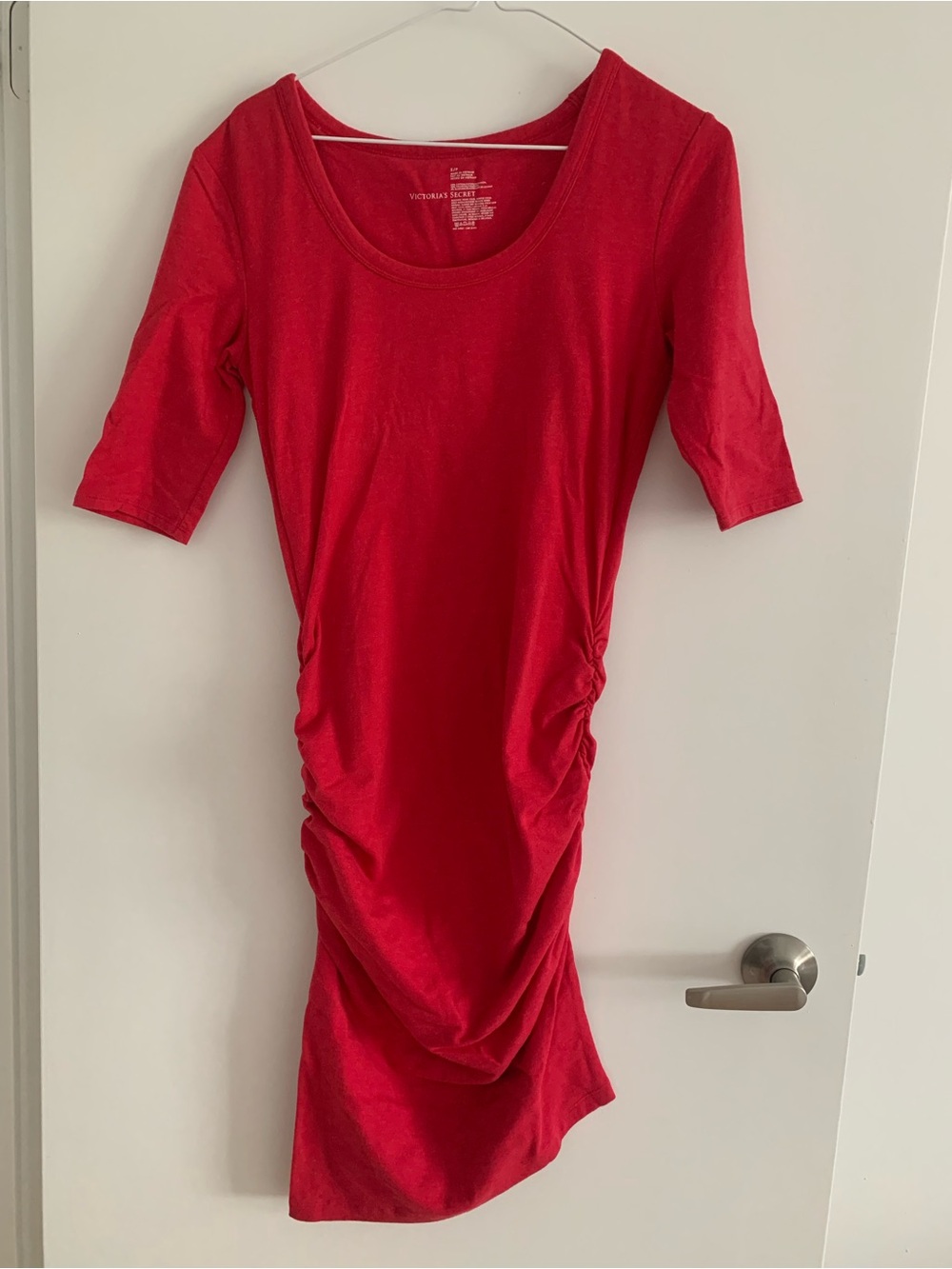 Victoria's Secret Red Scoop Neck Tee